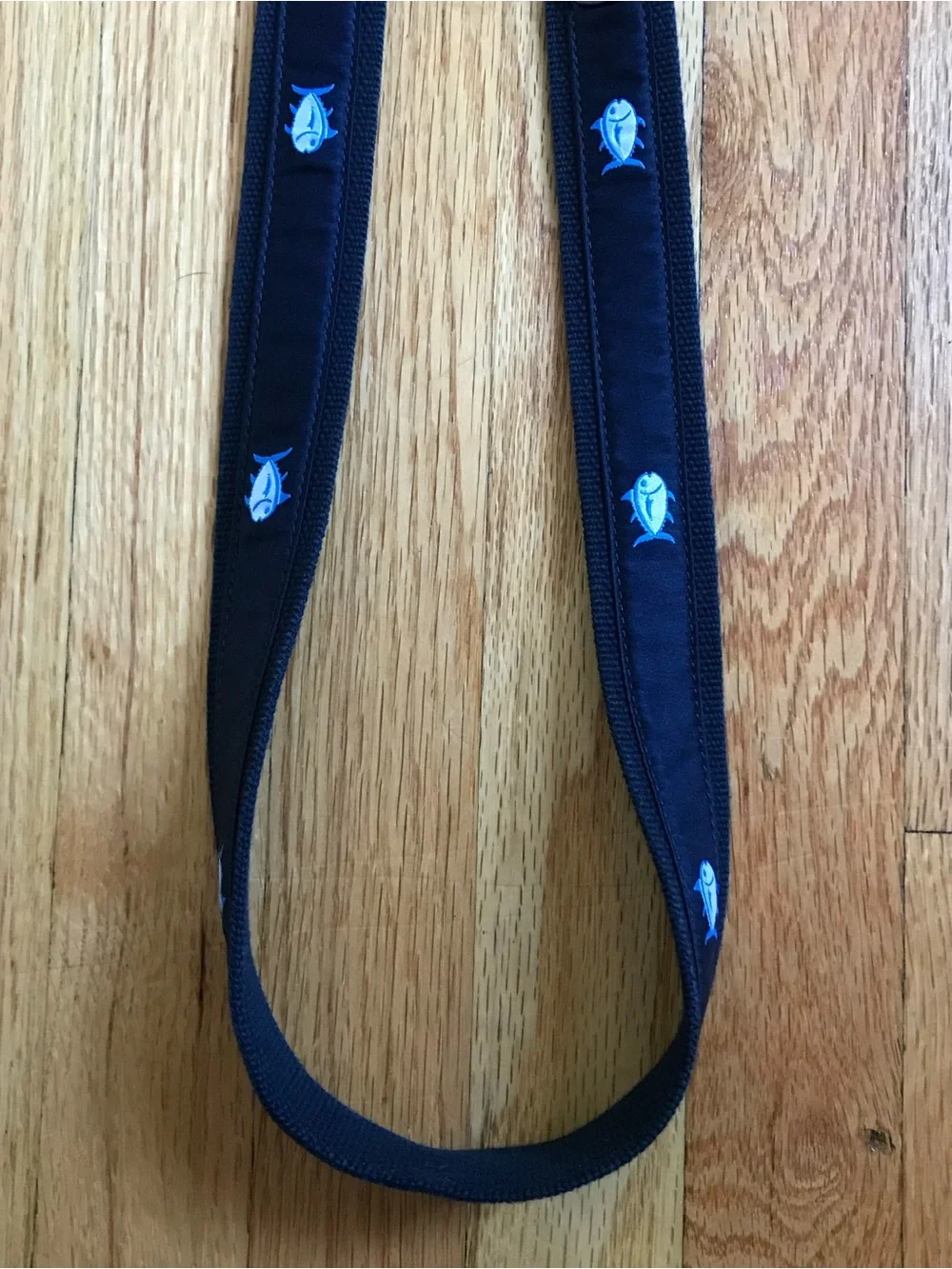 Southern Tide Navy Skipjack Blue Fish & Brown Leather Accents 38